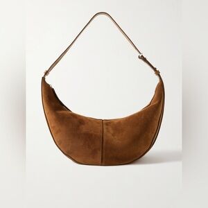 PROENZA SCHOULER Slide paneled suede shoulder bag in tan